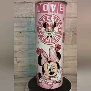 Minnie Mouse Cafecito and Chisme 20oz. Stainless Steel Tumbler